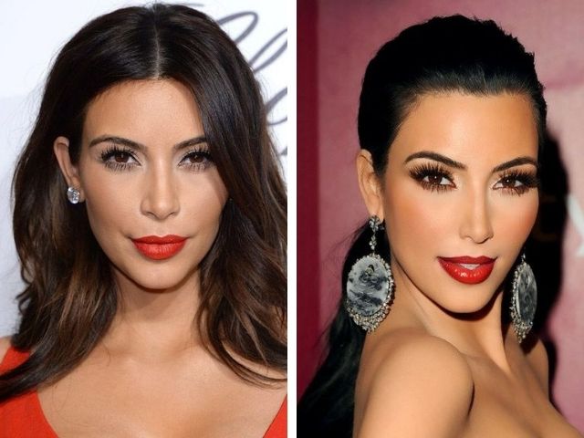 kim kardashian batom vermelho